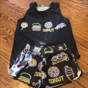 COPY - Girls matching shorts outfit